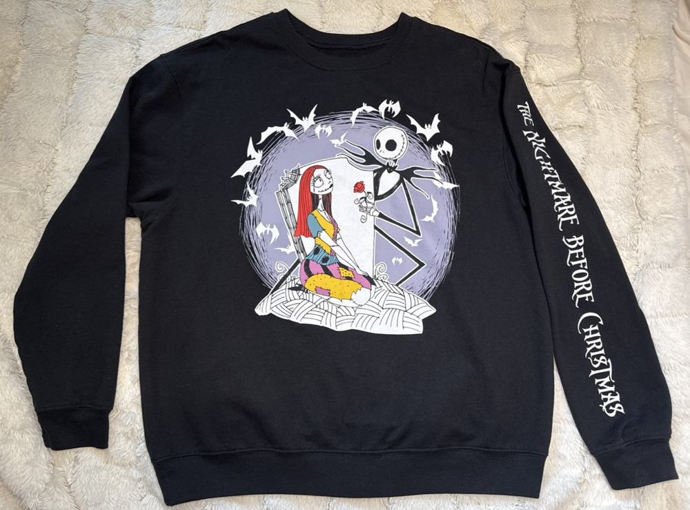 RARE Disney Nightmare Before Christmas SALLY JACK ROSE Sweatshirt Size 1X